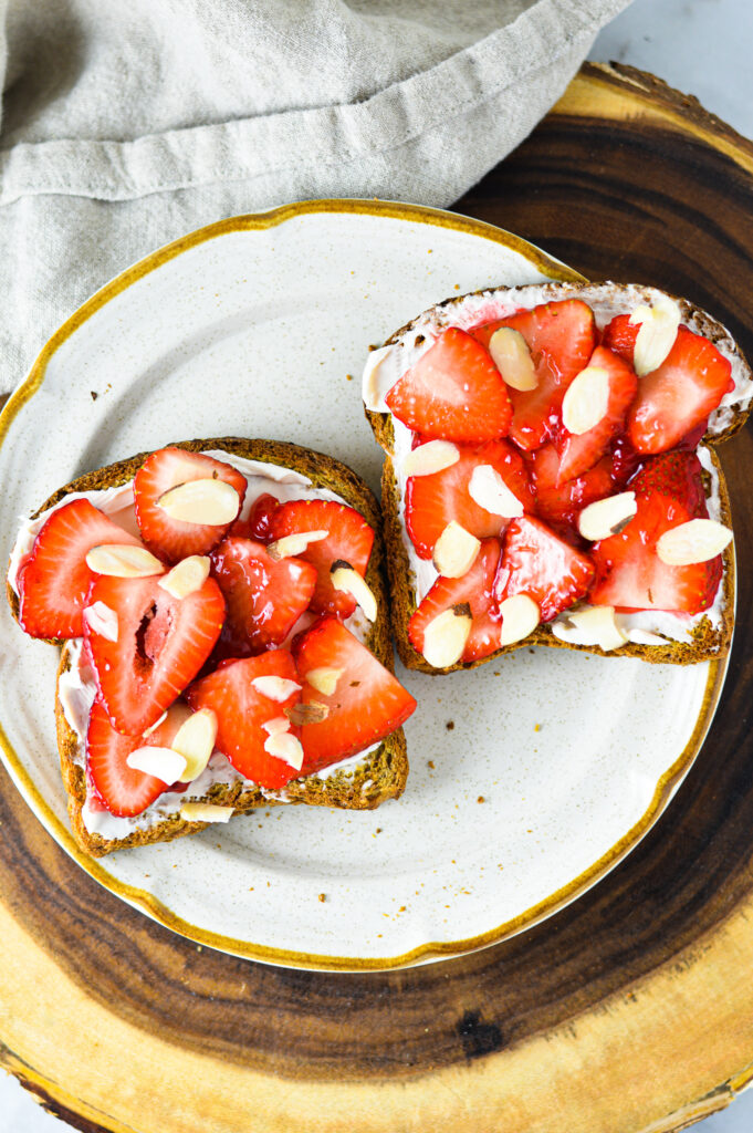 Strawberries and Cream Toast