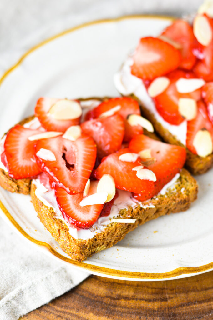 Strawberries and Cream Toast