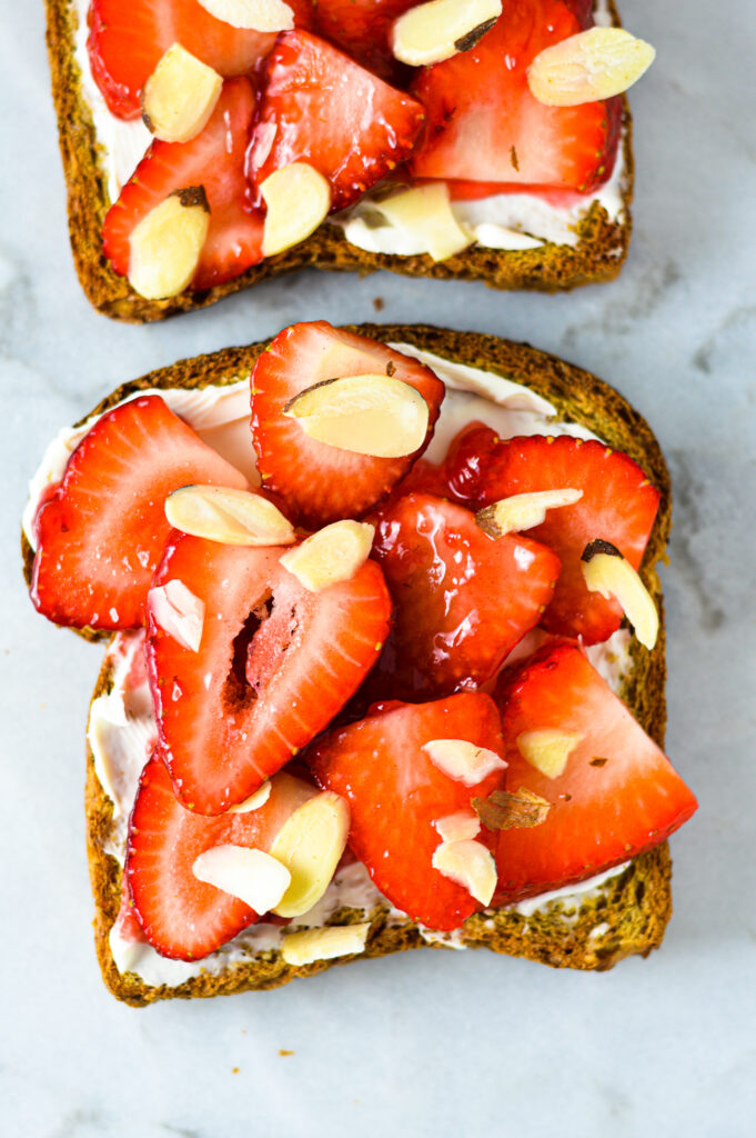 Strawberries and Cream Toast