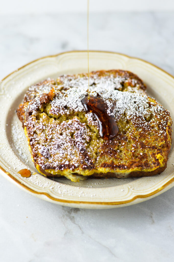 Banana Bread French Toast for One