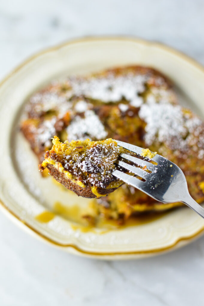 Banana Bread French Toast for One