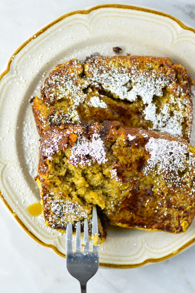 Banana Bread French Toast for One