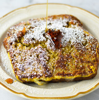 Banana Bread French Toast for One