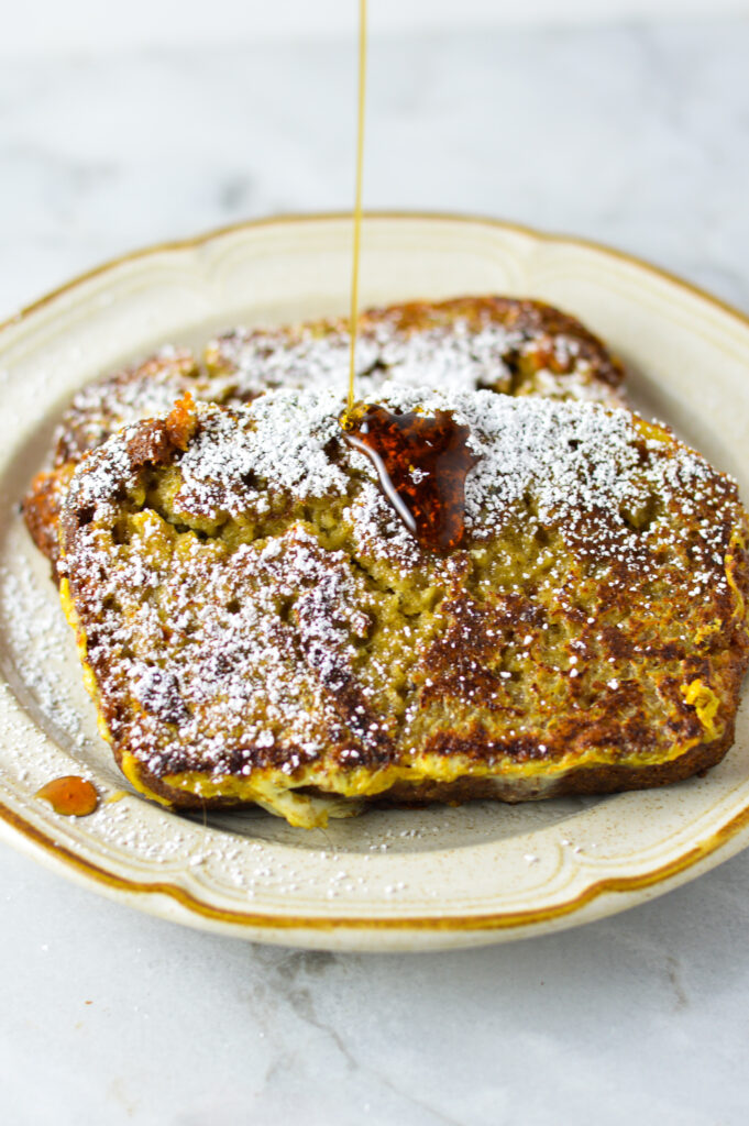 Banana Bread French Toast for One