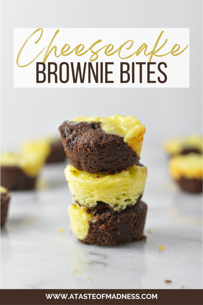 Cheesecake Brownie Bites