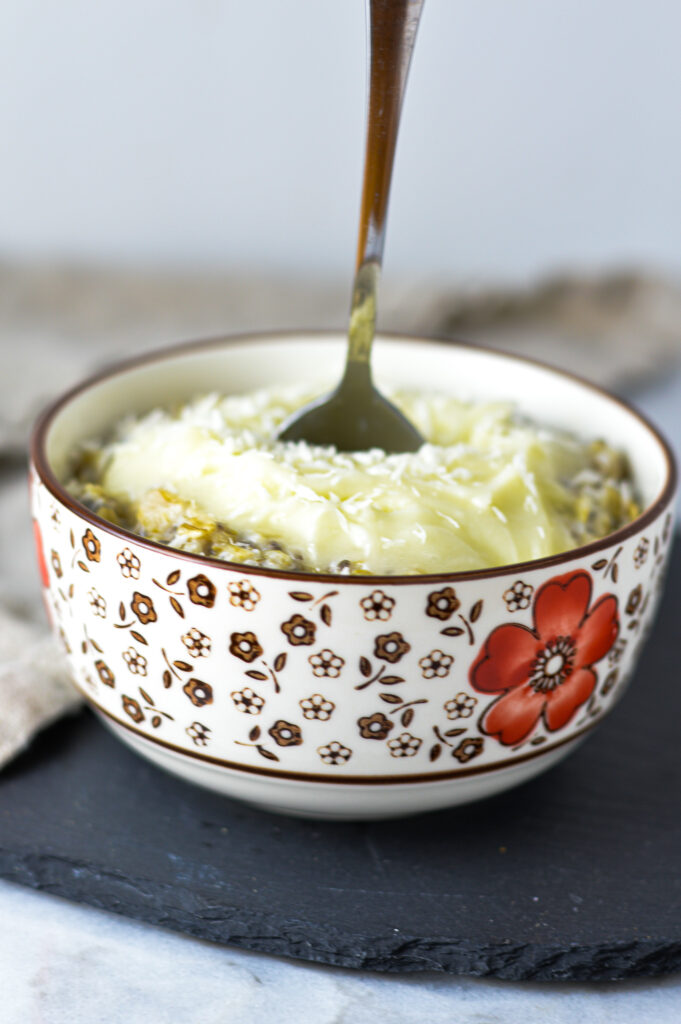 Coconut Cupcake Oatmeal