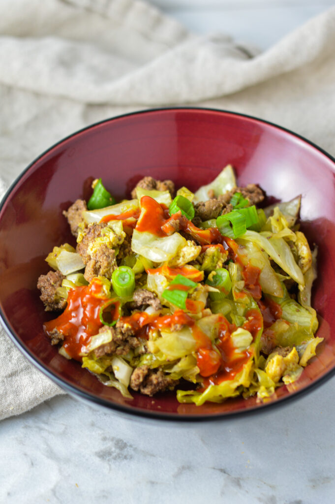 Ground Beef Egg Roll in a Bowl