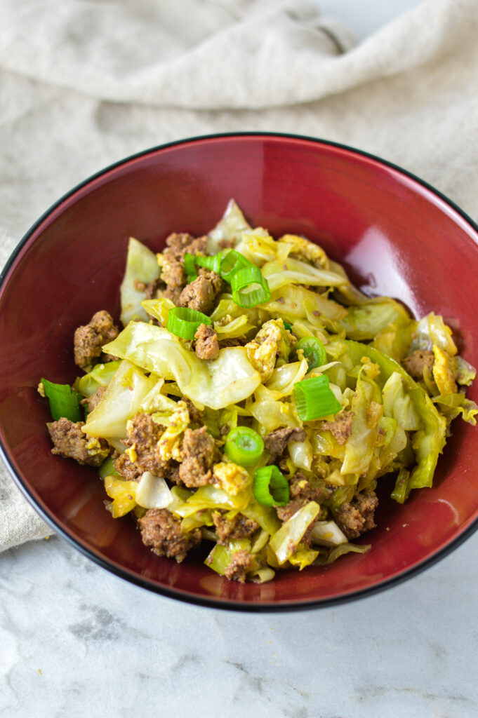 Ground Beef Egg Roll in a Bowl