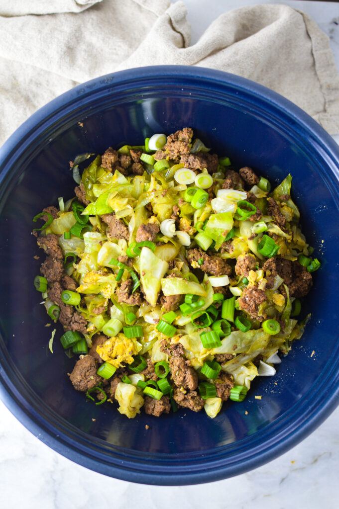 Ground Beef Egg Roll in a Bowl