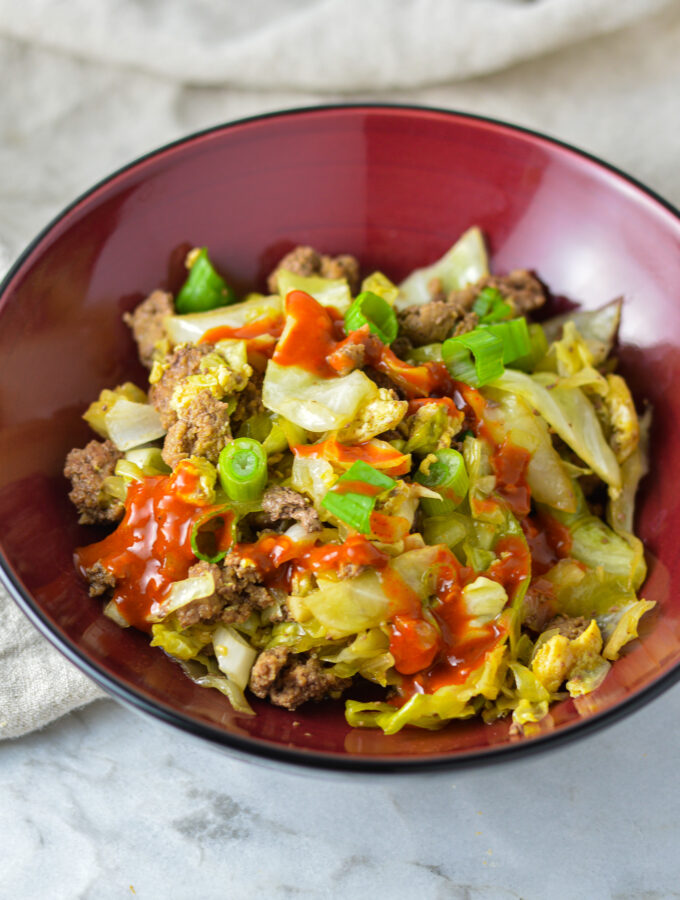 Ground Beef Egg Roll in a Bowl