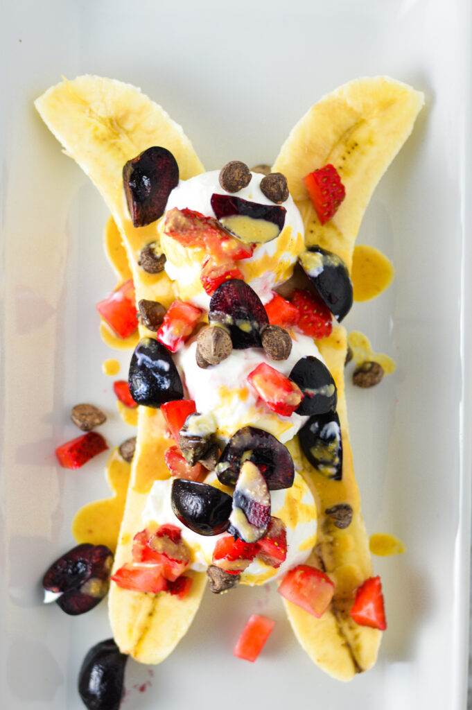 Healthy Banana Split