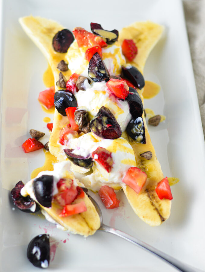 Healthy Banana Split