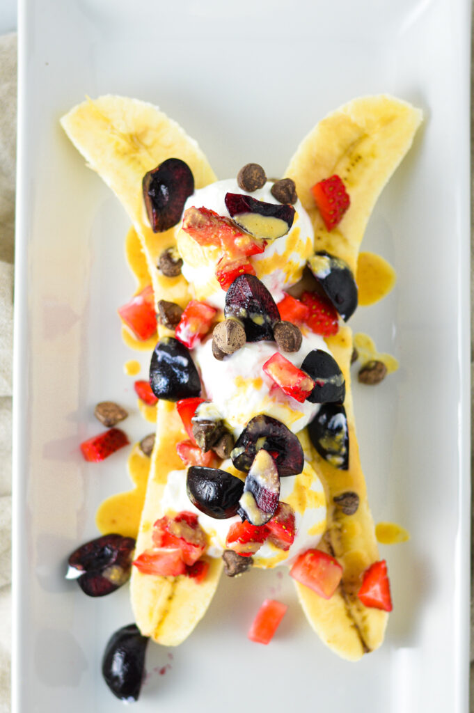 Healthy Banana Split