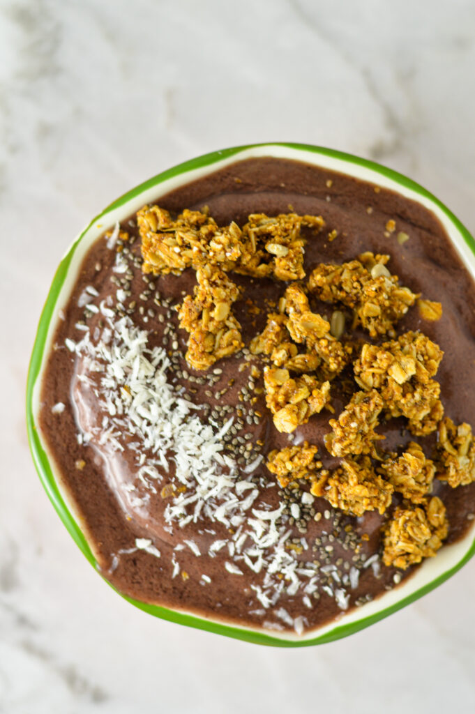 Cherry Berry Superfoods Protein Smoothie Bowl