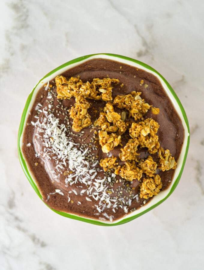 Cherry Berry Superfoods Protein Smoothie Bowl