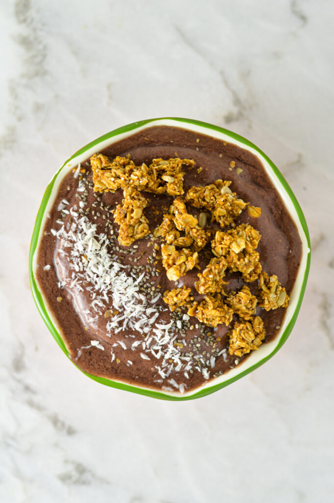 Cherry Berry Superfoods Protein Smoothie Bowl