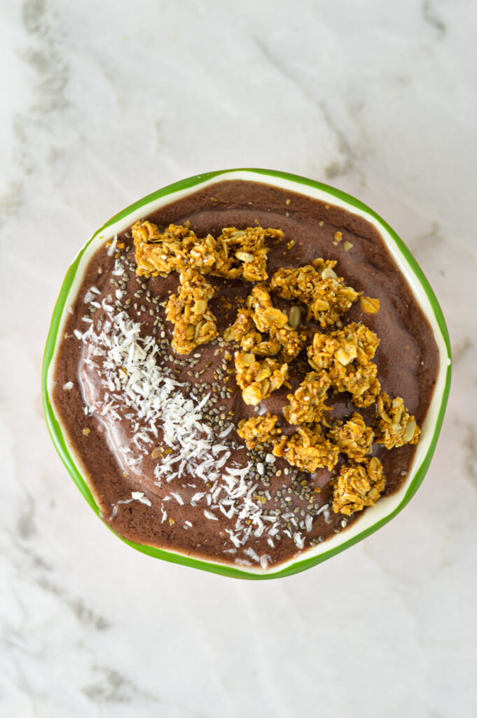 Cherry Berry Superfoods Protein Smoothie Bowl