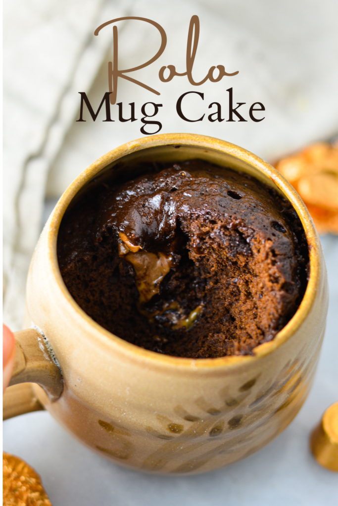 Rolo Chocolate Mug Cake