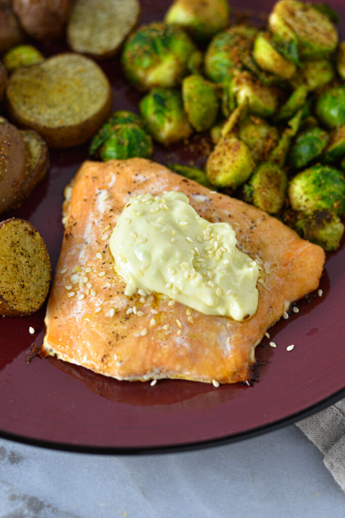 Salmon with Wasabi Mayo