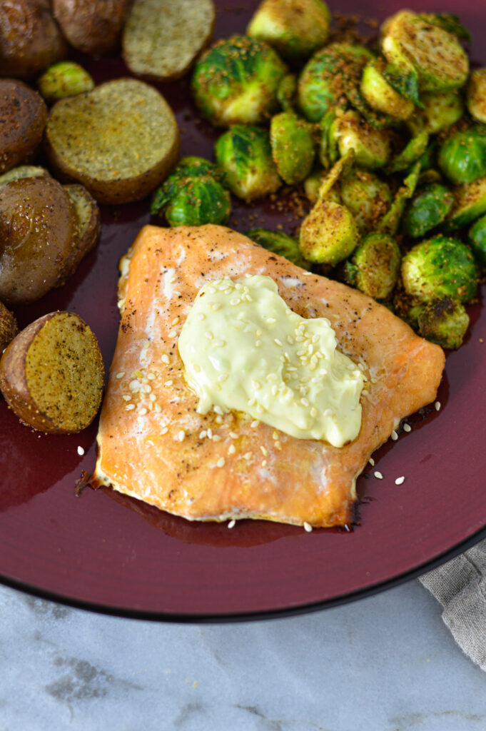 Salmon with Wasabi Mayo