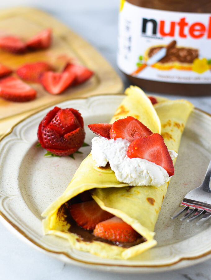 Strawberry Nutella Crepes