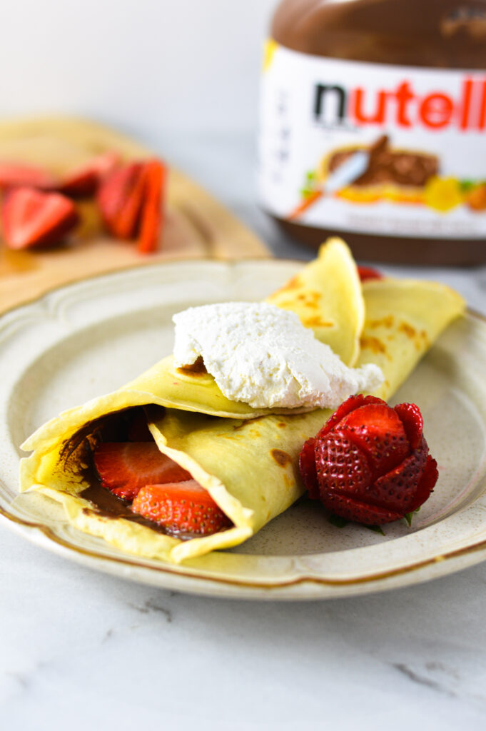 Strawberry Nutella Crepes