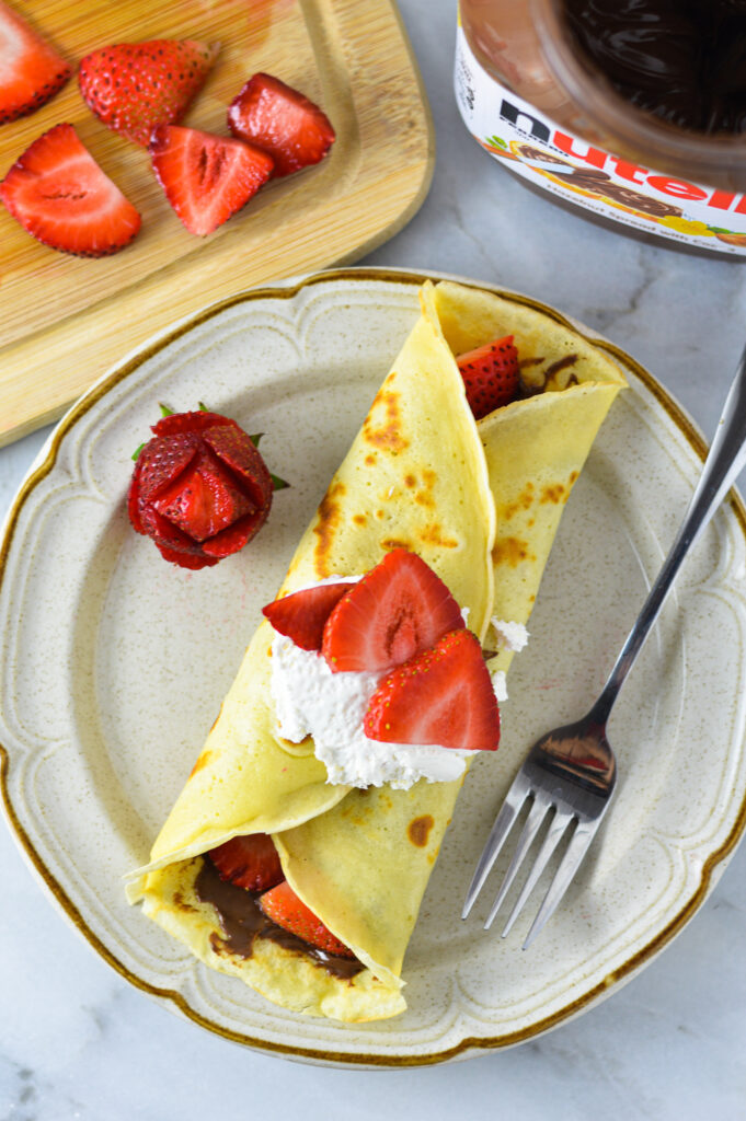 Strawberry Nutella Crepes