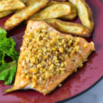 Walnut Crusted Salmon with Guinness Reduction