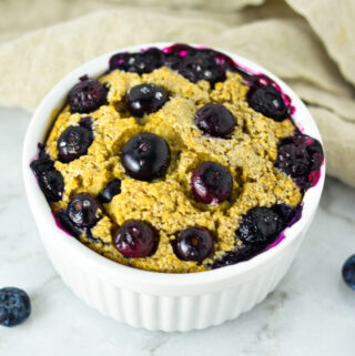 Blueberry Muffin Blended Baked Oats