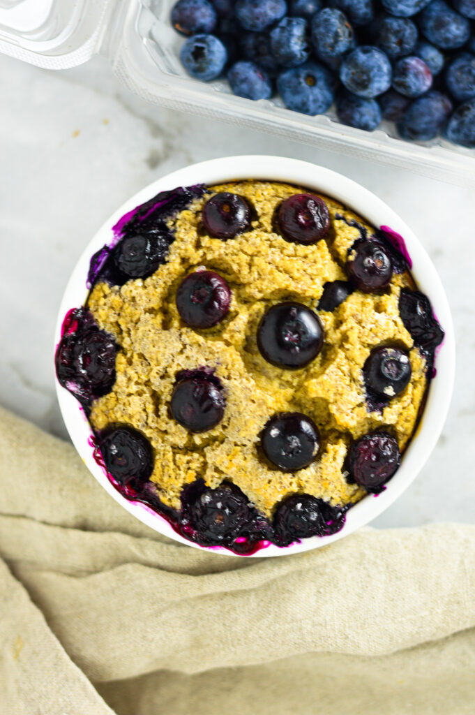 Blueberry Muffin Blended Baked Oats