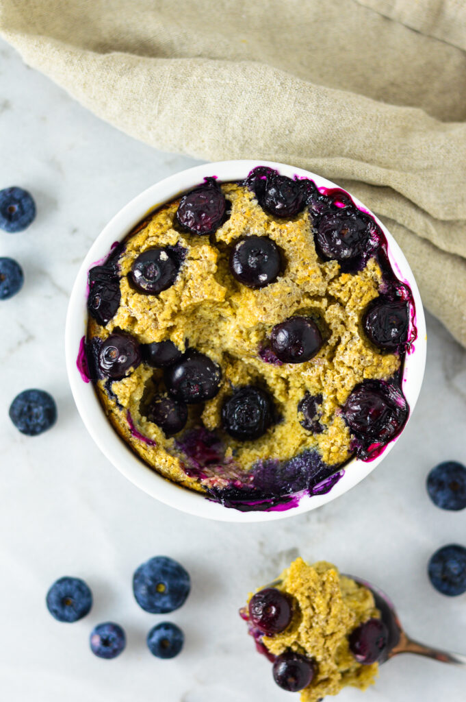 Blueberry Muffin Blended Baked Oats