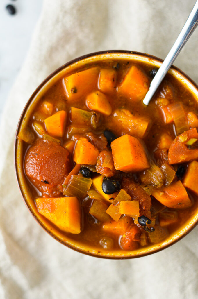 Black Bean Sweet Potato Soup A Taste of Madness