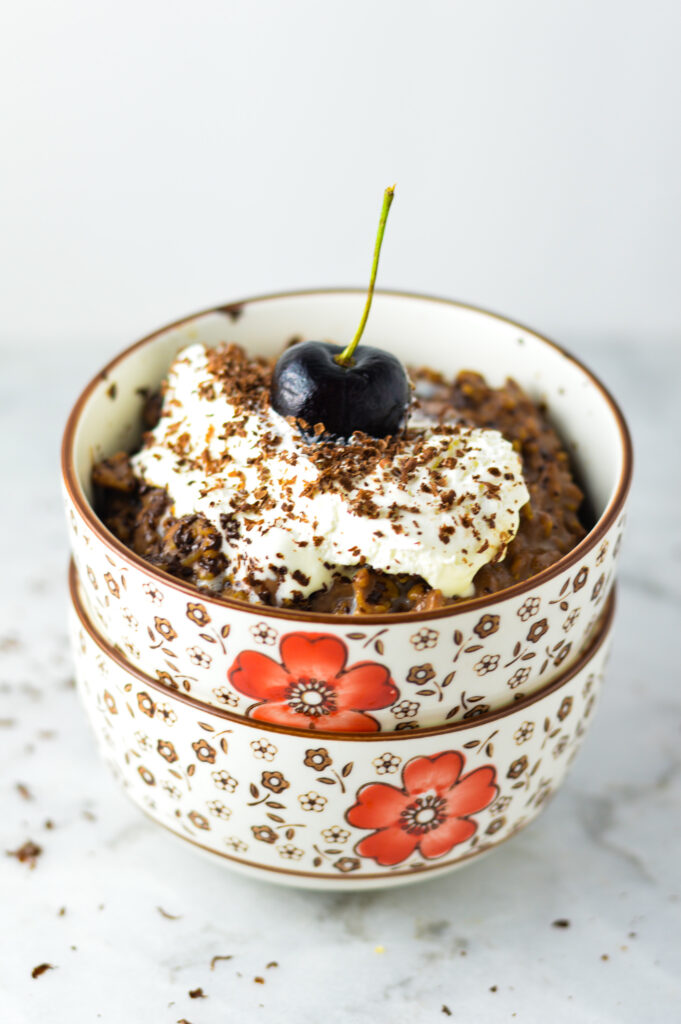 Black Forest Cake Oatmeal