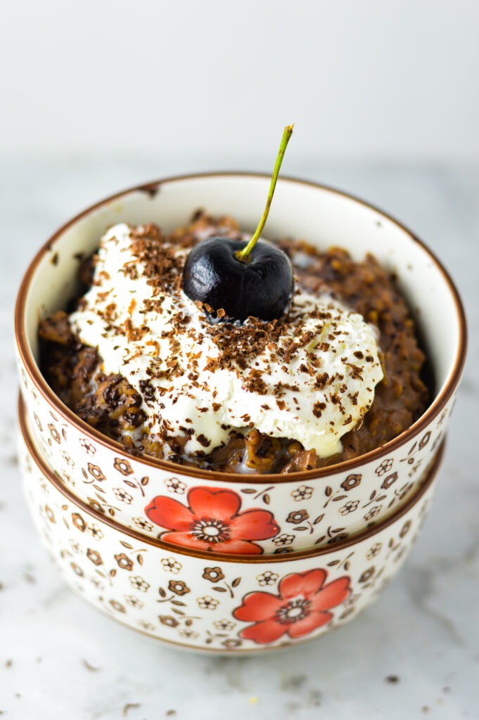 Black Forest Cake Oatmeal