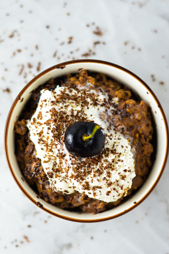 Black Forest Cake Oatmeal