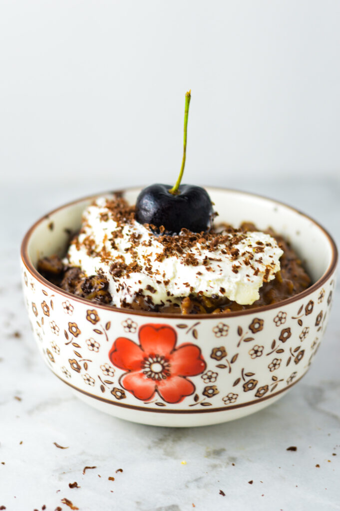 Black Forest Cake Oatmeal