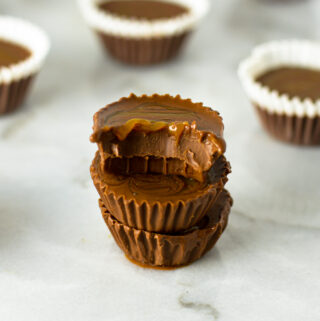 Caramel Swirl Mini Nutella Cups