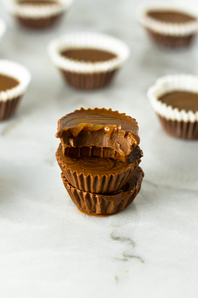 Caramel Swirl Mini Nutella Cups