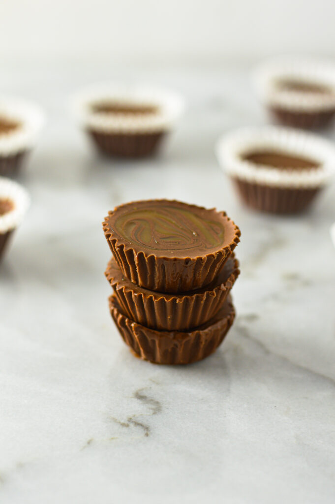 Caramel Swirl Mini Nutella Cups