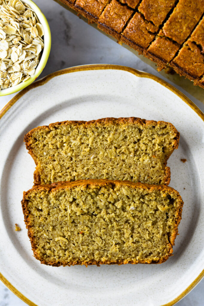 Gluten Free Oatmeal Banana Bread