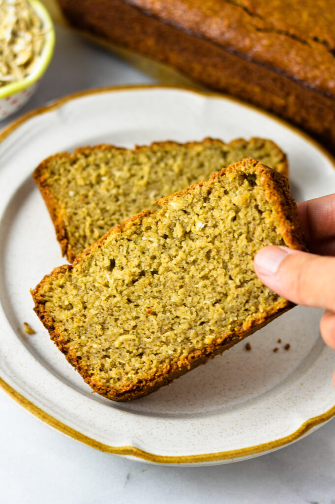 Gluten Free Oatmeal Banana Bread