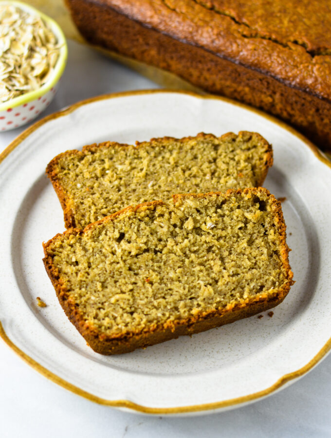 Gluten Free Oatmeal Banana Bread