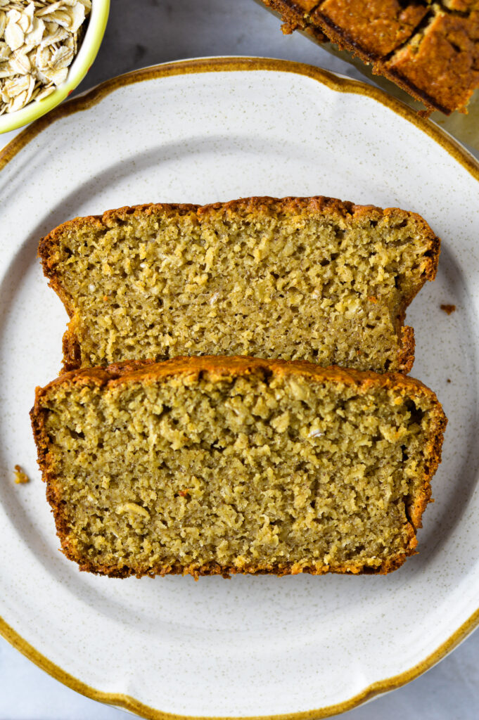 Gluten Free Oatmeal Banana Bread