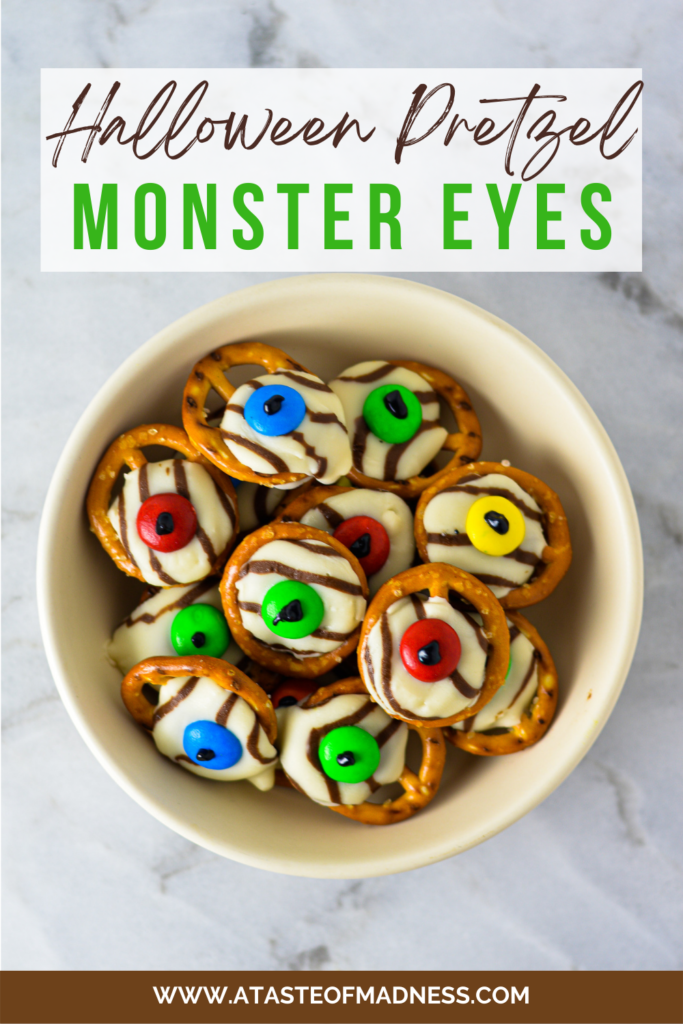 Halloween Pretzel Monster Eyes