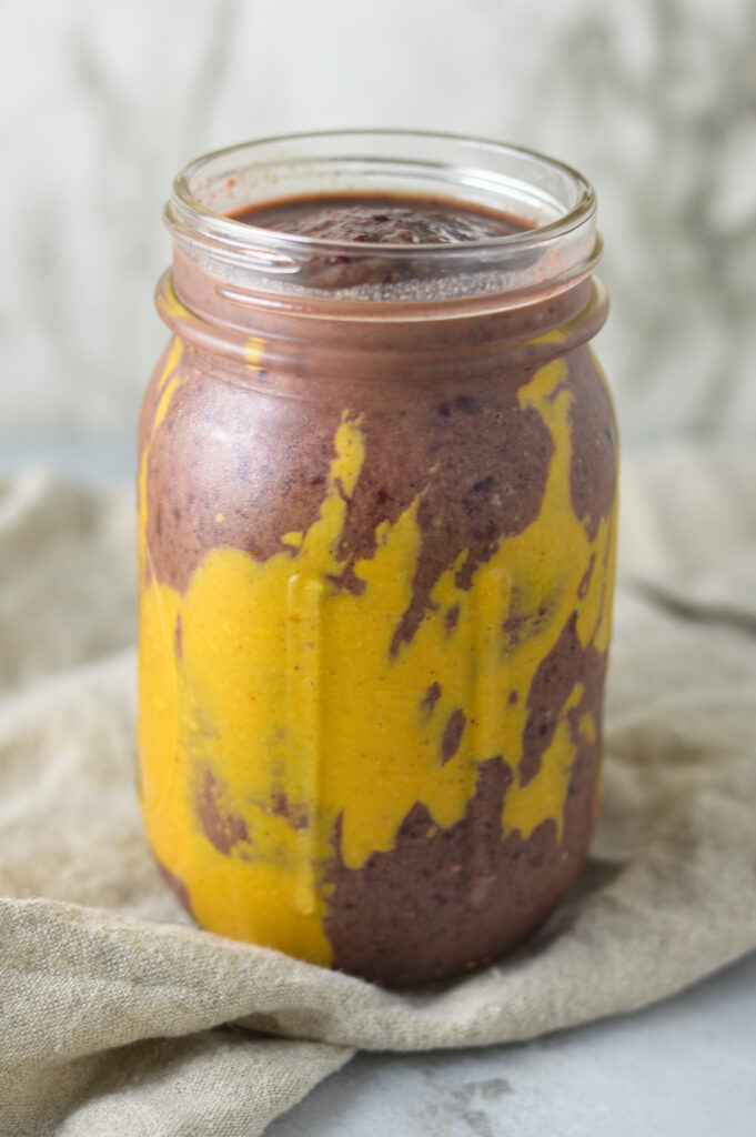 Peanut Butter and Jelly Protein Smoothie