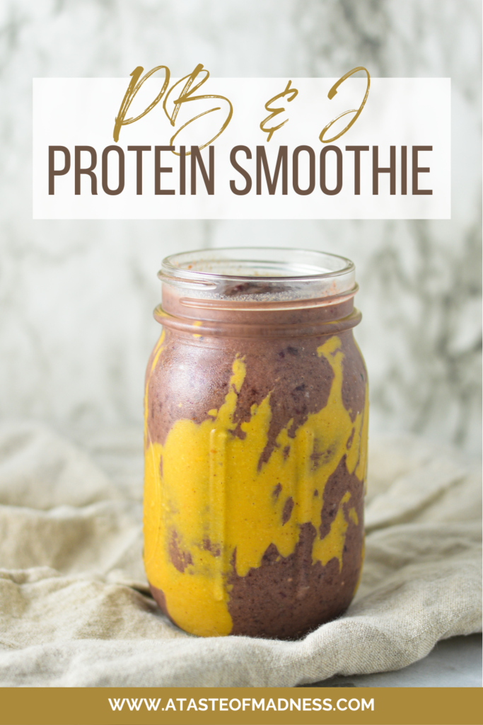 Peanut Butter and Jelly Protein Smoothie