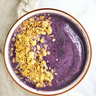 Tropical Acai Protein Smoothie Bowl