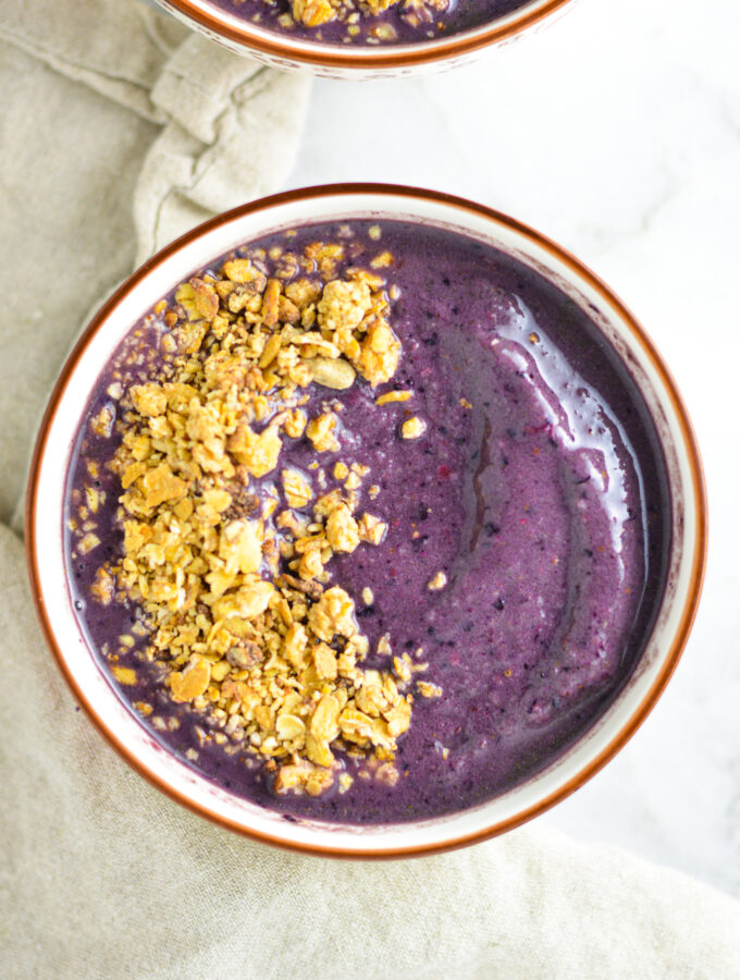 Tropical Acai Protein Smoothie Bowl