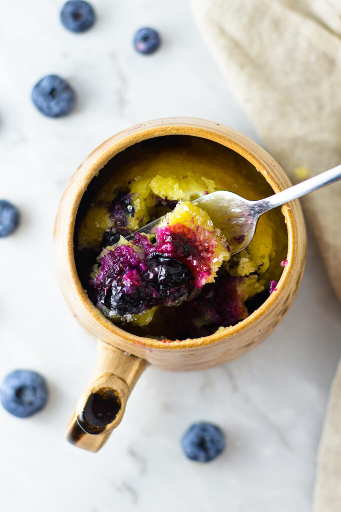 Blueberry Muffin Mug Cake