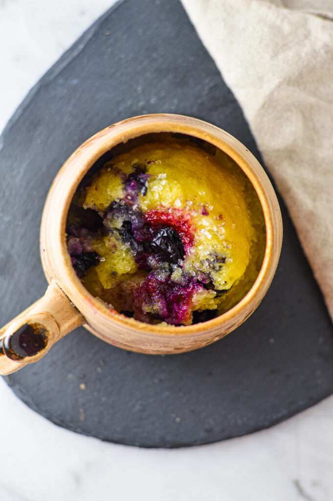 Blueberry Muffin Mug Cake